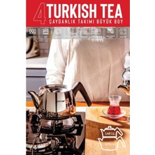 Stevig 4 Turkish Tea 18/10 Paslanmaz Çelik Çaydanlık Takımı Büyük Boy ST-501