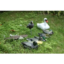 Dolity 2 Çift Yapay Mallard Ördek Tuzağı Heykel