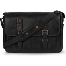 Megagear Deri Ayarlanabilir Omuz Askılı Postacı Çantası