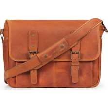 Megagear Deri Ayarlanabilir Omuz Askılı Postacı Çantası