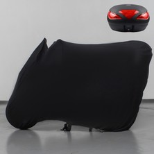 Teksin Kuba Bluebird Çantalı Siyah Kumaş Motosiklet Branda Motor Penye Branda