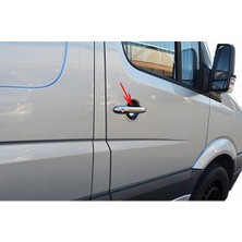 Aktif Oto Krom Mercedes Sprinter W906 Uyumlu Kapı Kolu 4 Kapı 8 Parça (Çift Delik) P. Çelik 2006+