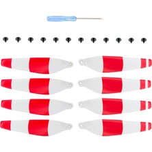 Avocado 8 Adet Pervaneler Prop Bıçağı Mini Airswrew Parçaları Beyaz (Yurt Dışından)