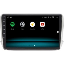 Fimex Peugeot 208 Android 10 Carplay Özellikli Navigasyon Multimedya Ekran 2gb Ram + 32GB HDD