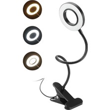 Akrobatik Masa Lambası Kıskaçlı Gece Lambası 3 Fraklı Renk Ayarlanabilir Işık PC Işığı