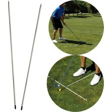 Strade Store 2 Adet Golf Hizalama Çubukları Salıncak Eğitmeni Yön Göstergesi 120CM Çubuk (Yurt Dışından)