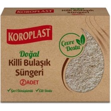 Koroplast Bulaşık Süngeri Doğal Killi 2 Li x 4 Adet