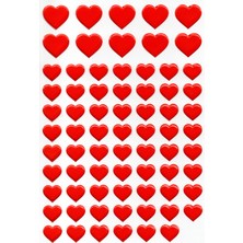 Limmy Sticker Kabartmalı A4 Boyutunda Stiker Defter, Planlayıcı Etiket, -(LIM076) - Kalp