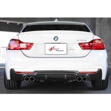 Bmw F32-F33-F36 M Performance Sağ Sol Çift Çıkış Difüzör (Parlak Siyah)