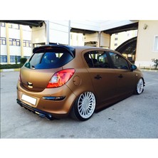 Opel Corsa D Spoiler 2007- Parlak Siyah Boyalı Policarbon