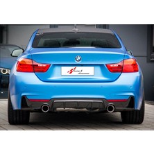Bmw F32-F33-F36 M Performance Sağ Sol Tek Çıkış Difüzör (Parlak Siyah)