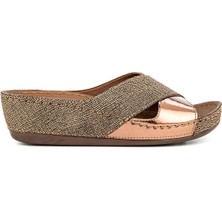 Muya Shayna 33233 Anatomik Kadın Terlik Bronz