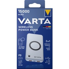 Varta Kablosuz Wireless Power Bank 15.000 Mah