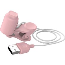 Gazechimp USB Otomatik Ayarlanabilir Klips - Pembe (Yurt Dışından)