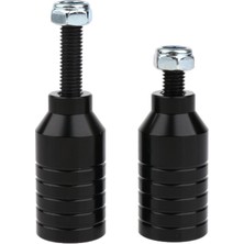 Remiel 2pcs Scooter Pegs Scooter  Aks Bolts Donanımı ile Seti Siyah  (Yurt Dışından)