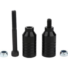 Remiel 2pcs Scooter Pegs Scooter  Aks Bolts Donanımı ile Seti Siyah  (Yurt Dışından)