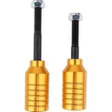 Remiel 2pcs Scooter Pegs Set Seti Çelik Aks Cıvataları Scooter Donanım Aksesuarları Altın  (Yurt Dışından)