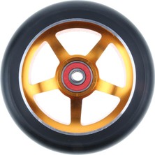 Remiel 2x Profesyonel 110MM Metal Çekirdek Kaykay Scooter Scooter Wheels Yedek Parça Altın 1  (Yurt Dışından)