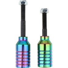 Remiel 2pcs Scooter Pegs Set Seti Çelik Aks Cıvataları Scooter Donanım Aksesuarları Renkli  (Yurt Dışından)