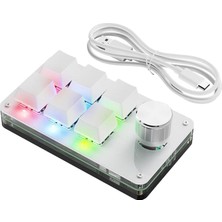 Yesper Programlama Düğmesi Klavye 2 Mod Klavye Çok Fonksiyonlu Beyaz Rgb ile Rgb ile (Yurt Dışından)