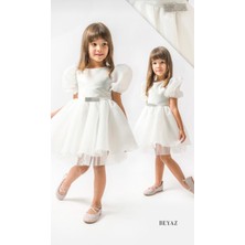 Çilek Bebe Tüllü Ve Saten Doğum Günü Ve Bayramlık Çocuk Abiyesi