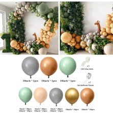 155 Adet Balon Çelenk Kemer Kiti Düğün Gelin Duş Bebek Duş(Yurt Dışından)