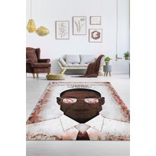 Homshtag Gustavo Dokuma Tabanlı Yıkanabilir Breaking Bad Halısı