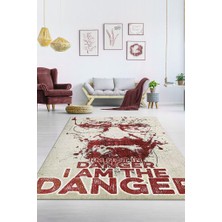 Homshtag Tehlikenin Ta Kendisi Dokuma Tabanlı Yıkanabilir Breaking Bad Halısı