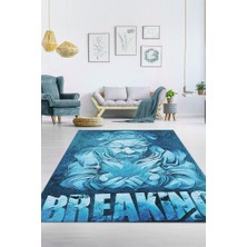 Homshtag Kırmak Dokuma Tabanlı Yıkanabilir Breaking Bad Halısı