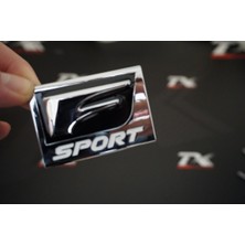 DK Tuning Lexus F Sport Bagaj Body Logo Krom Metal 3m Plaka