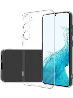 Case 4U S23 Uyumlu Kılıf Kamera Korumalı Yumuşak Şeffaf Ince Süper Silikon