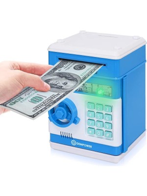 DEMPOWER Dp-95 Şifreli Elektronik Kumbara Mavi