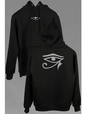 Kendim Seçtim Ra Nın Tanrının Gözü Mason Sübliminal Mesaj Ön ve Arka Baskılı Sweatshirt Kapüşonlu Hoodie