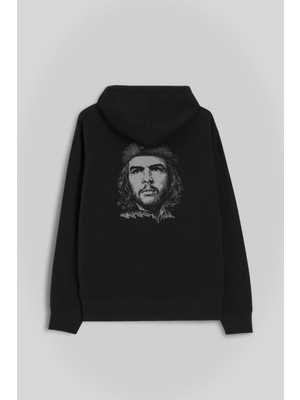 Kendim Seçtim Ernosto Che Guevara Küba Devrimci Ön ve Arka Baskılı Sweatshirt Kapüşonlu Hoodie