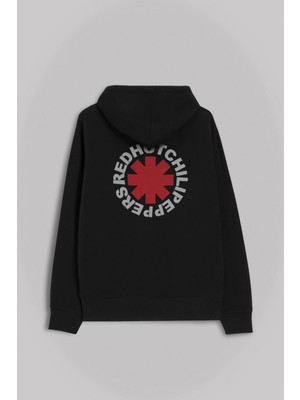 Kendim Seçtim Red Hot Chili Peppers Logo Redhot Ön ve Arka Baskılı Sweatshirt Kapüşonlu Hoodie