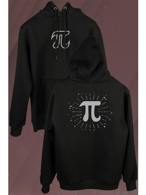 Kendim Seçtim Pi Sayısı 3,14 3.14 Günü 14 Mart Matematik Ön ve Arka Baskılı Sweatshirt Kapüşonlu Hoodie