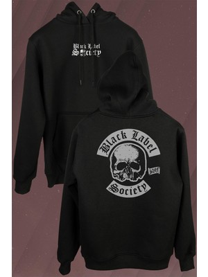 Kendim Seçtim Black Label Socıety Anarchy Ön ve Arka Baskılı Sweatshirt Kapüşonlu Hoodie