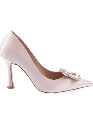 DGN DGN 9052-23Y Kadin Sivri Burun Kristal Taşli Topuklu Ayakkabi10