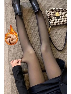 Golda Kadın Toparlayıcı Ten Rengi Külotlu Çorap Kışlık Sıcak Tutan Tüylü Ince Külotlu Çorap (Xs-S-M-L)