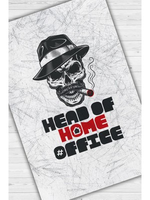 Homshtag Açık Gri Yazılı Ofis Halısı Özel Tasarım Baskı Halı  Yıkanabilir Dekoratif Home Office Halı