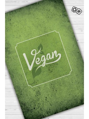 Homshtag Vegan Alanı Dokuma Tabanlı Yıkanabilir Kaymaz Vegan Halısı