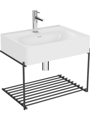 VitrA Equal 64082 Lavabo Ünitesi, 60 cm, Raflı, Beyaz