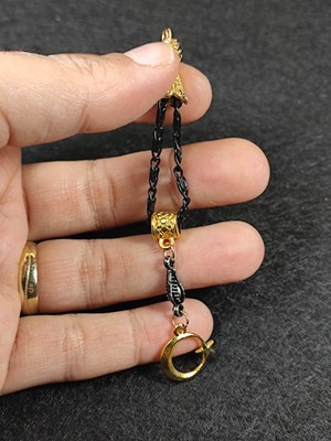 İskeçe Tesbih Usta İşçilikli Gümüş Kaplama Tesbih Püskülü