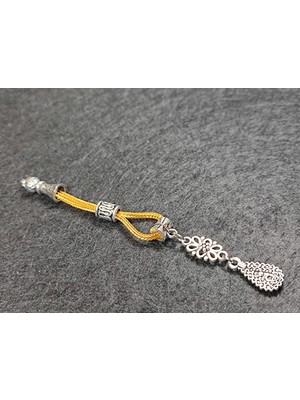 İskeçe Tesbih Usta İşçilikli Gümüş Kaplama Tesbih Püskülü