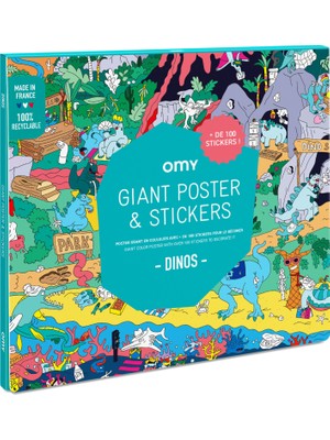 OMY Dev Sticker Poster Dinos