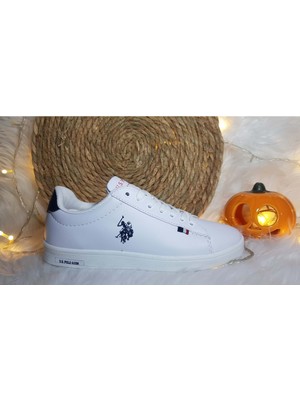 U.S. Polo Assn. Franco Beyaz Unisex Sneaker Ayakkabı CKR00451