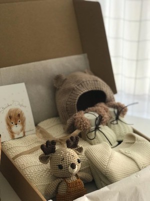 Sincabın Düşleri Yenidoğan Hoşgeldin Bebek Hediye Kutusu / Seti - Bebek Hediyelik Hastane Çıkışı