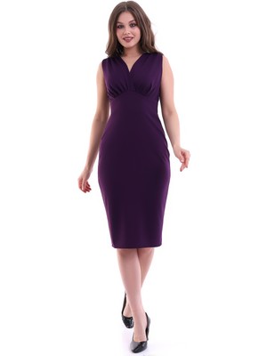 Önü Büzgülü Balık Elbise