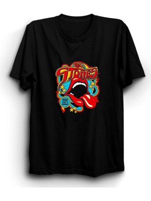 The Fame Rolling Stones Cartoon Rock Metal Tişört