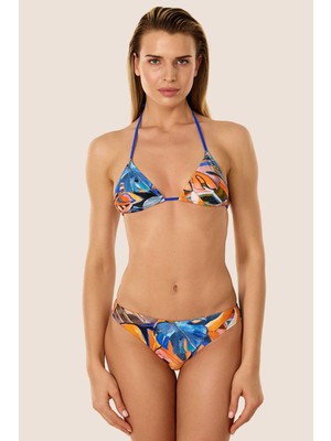 Ayyıldız 24569 Saks Desenli Bikini Takımı